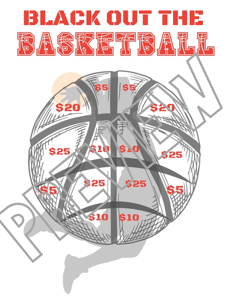 Basketball Fundraiser Etsy