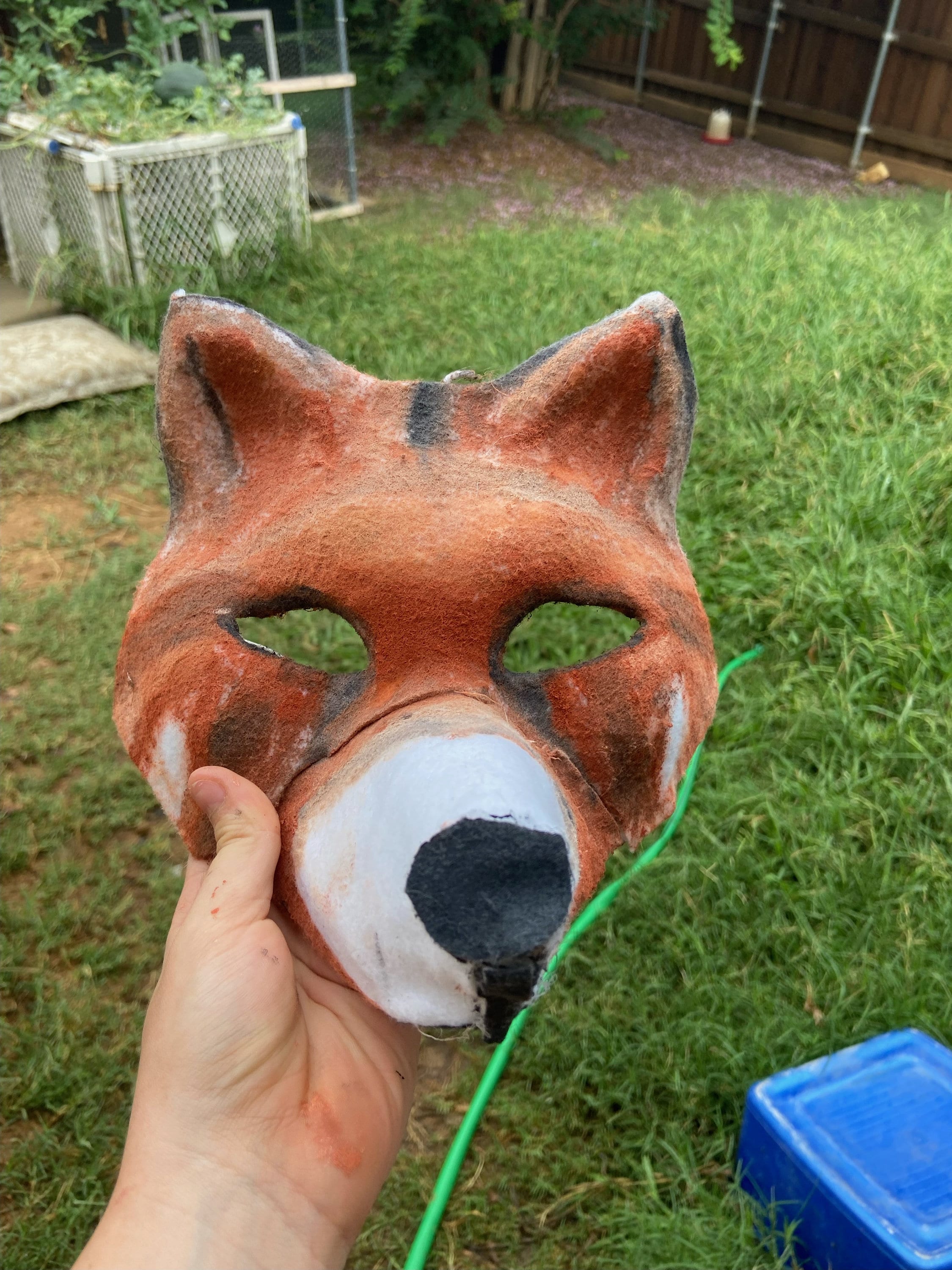 Vegan Foraged Bark White Fox Mask plus Mental Health Charity