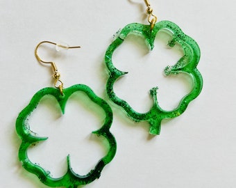One-Of-A-Kind Handmade Resin Earrings.