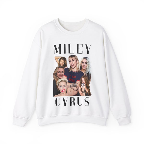 Miley Cyrus Vintage Rap Style Unisex Crewneck Sweatshirt