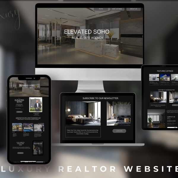 Real Estate Landing Page Realtor Lead Funnel Real estate website realtor canva website template