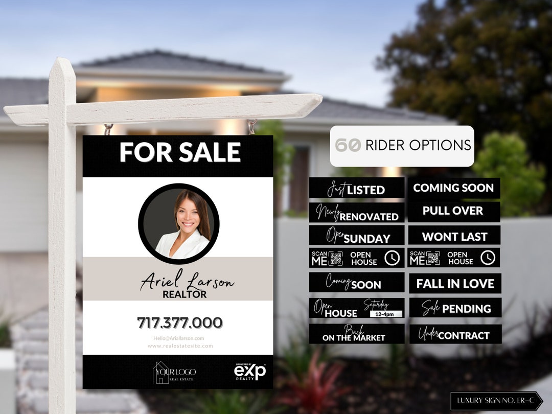 Real Estate Sign, for Sale Yard Sign, Luxury Property Sign, Realtor