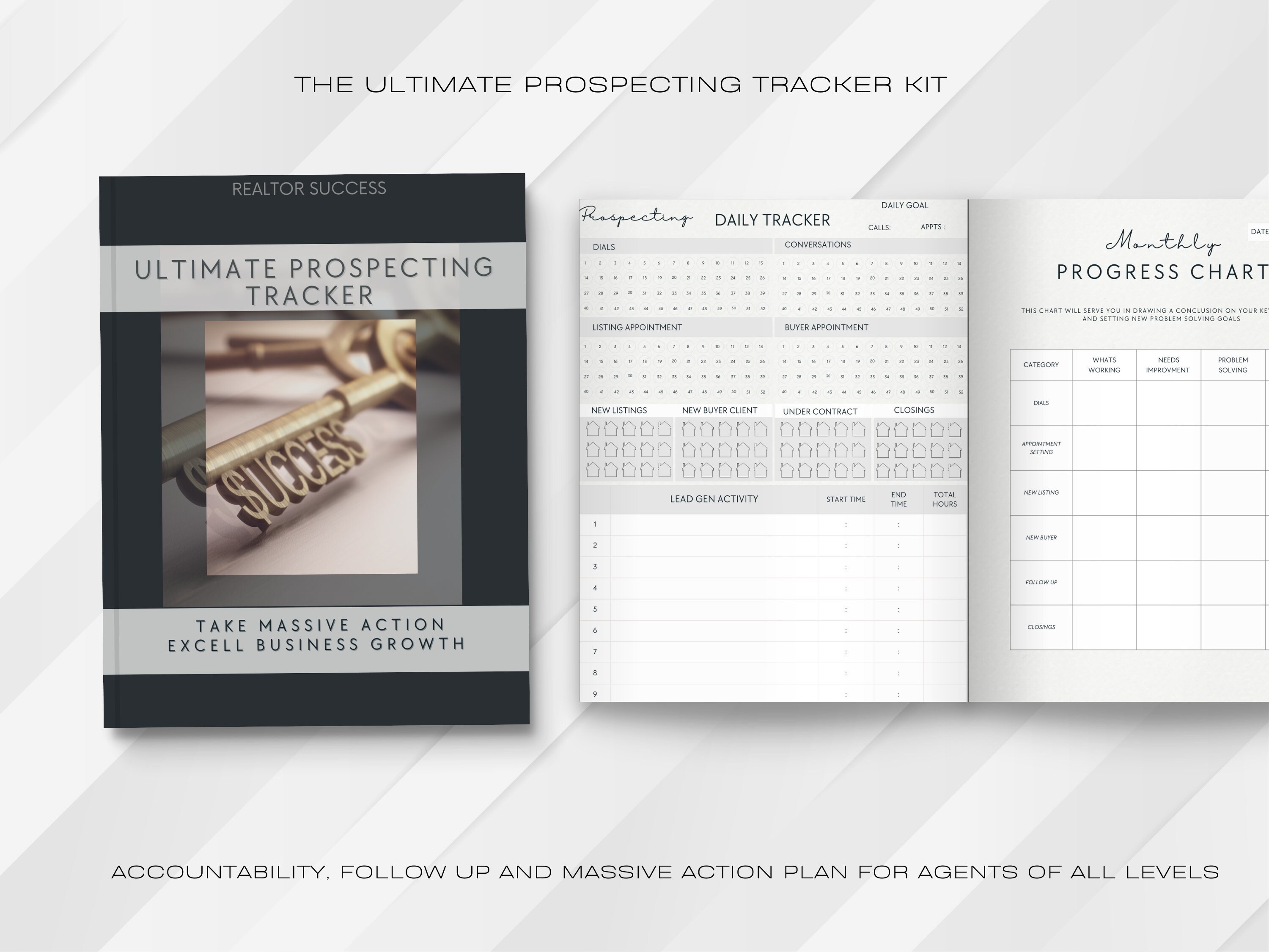 Prospecting Daily Tracker Kit|Prospecting task list| Top Producer|Prospecting System|Daily Call Tracker|Daily prospecting Checklist|Planner
