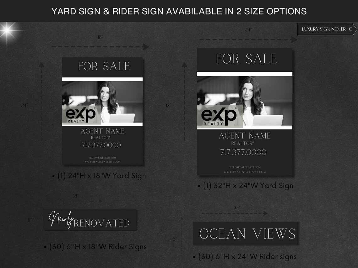 Relator Sign Rider ULTIMATE REALTOR for Sale Sign Bundle EXP Realty Property Sign for Sale ...