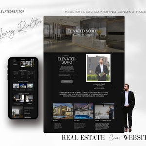 Realtor Lead Generating Website, Real Estate Landing Page, Realtor Lead Capture, Canva website, Luxury Real Estate Website, Luxury Leads