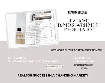 Ultimate Buyer Agency Agreement Presentation - Canva Templates, Exclusive Agency Contract, Google Doc, NAR Changes, Realtor Success Guid