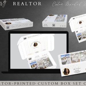 Real Estate marketing box, presentation box, real estate mailer, custom realtor boxes, set of 25 custom designed real estate farming boxes.