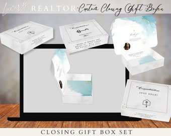 Realtor client just sold custom gift box set, closing gift boxes, mortgage closing gift boxes, real estate Thank you boxes, client closings