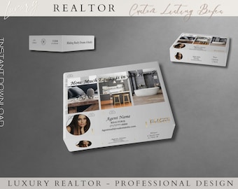 Real Estate agent marketing, set of 25 custom made presentation boxes, custom listing presentation boxes, Realtor neighborhood  listing box