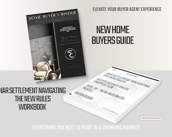 2024 Home Buyer Guide kit, new nar commission dialogue to retain more buyer clients realtor success business model guidebook