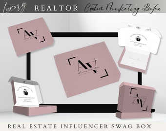 Realtor custom designed marketing boxes set of 25 custom made swag boxes buyer seller welcome box custom realtor design and boxes gift box