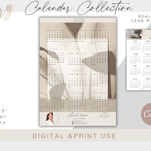 2025 Luxury Realtor Lead Magnet Calendar Collection, Lead Magnet editable Calendars, Realtor Marketing Material,  Open House Realtor Gift