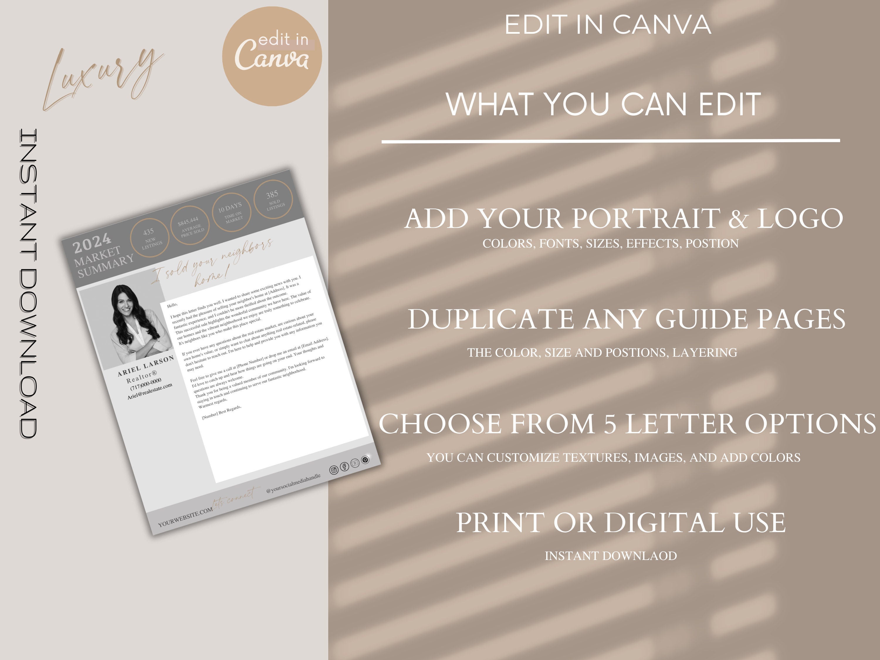Realtor Marketing Letters Hi Neighbor Letter Realtors Mailer Real ...