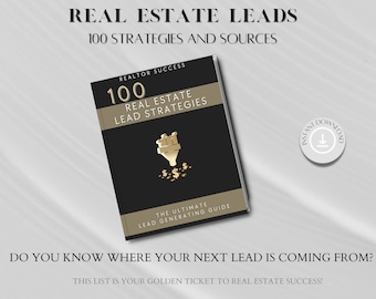 RealtyLead-Generierung-Handbuch, Makler-Lead-Ideen, Prospektions-Tools, Realtor-marketing, Die ultimative Blei-Ideen-Liste, Makler-Tools