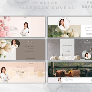 Luxury Realtor, Facebook Cover Photo, Social Media Banner, Facebook Cover, Realtor Marketing Material, Canva Template, Fall Real Estate