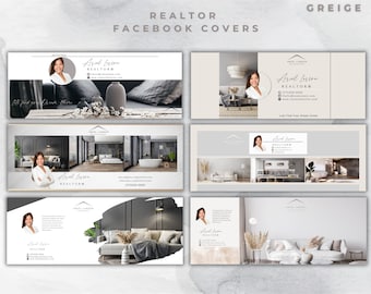 Agente inmobiliario de lujo, banner de portada de Facebook, banner de redes sociales, portada de Facebook, material de marketing de agentes inmobiliarios, plantilla Canva, banner de sitio web