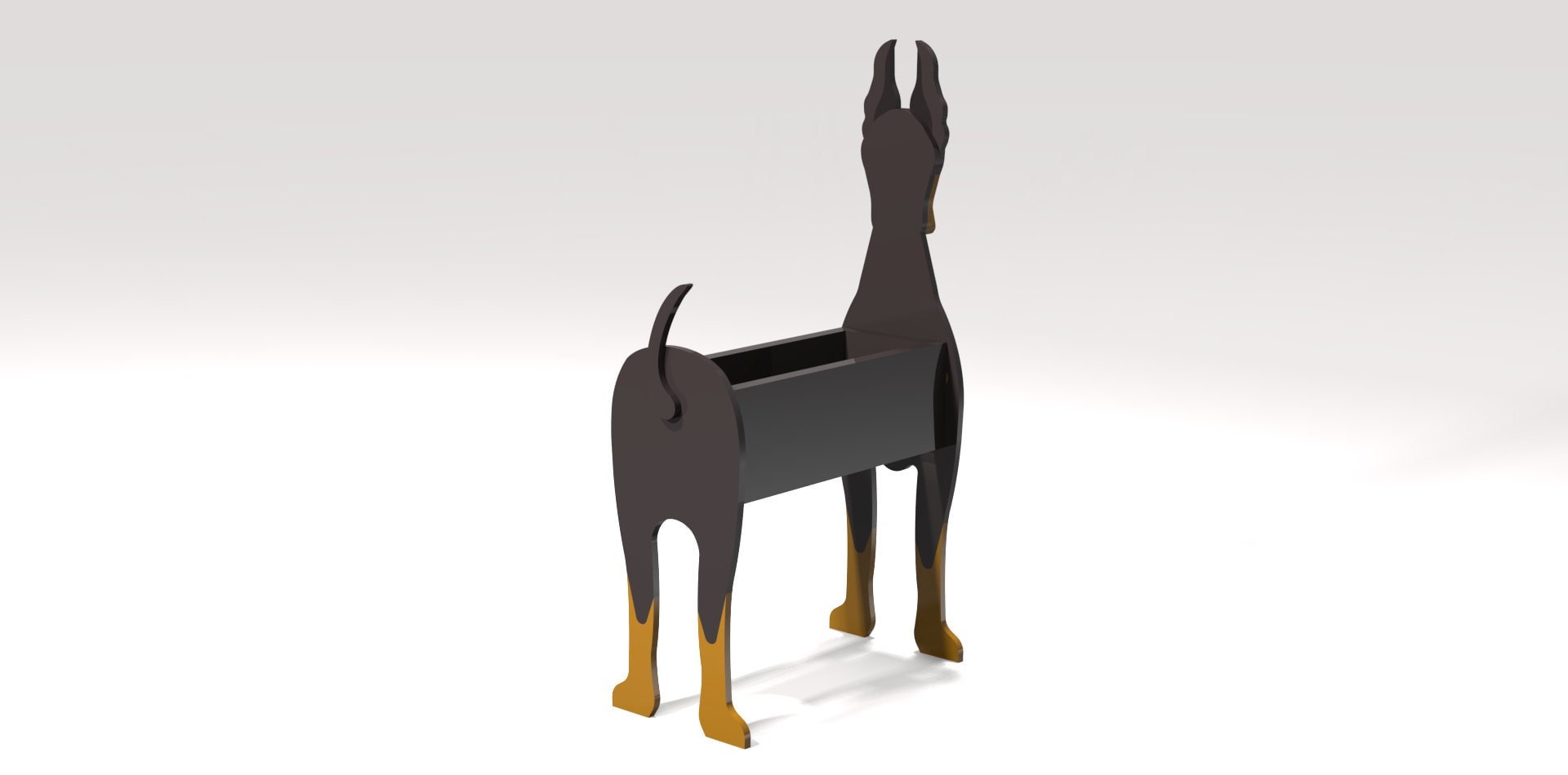 Dobermann Dog Planter Pattern Dog Wood Planter DIY Garden Etsy UK