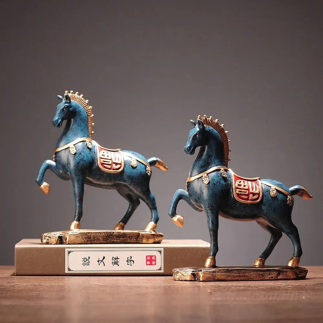 Chinese Horse Statue Tang Horse Figurine for Feng Shui Etsy