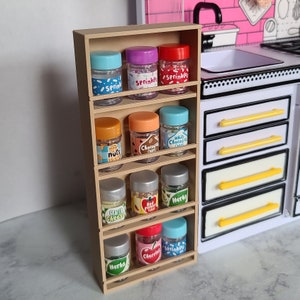 3D Printed Spice Rack Compatible with Miniverse, holds 12