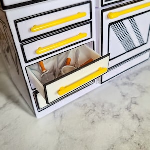 3D Printed Kitchen Drawer Compatible with Miniverse Kitchen