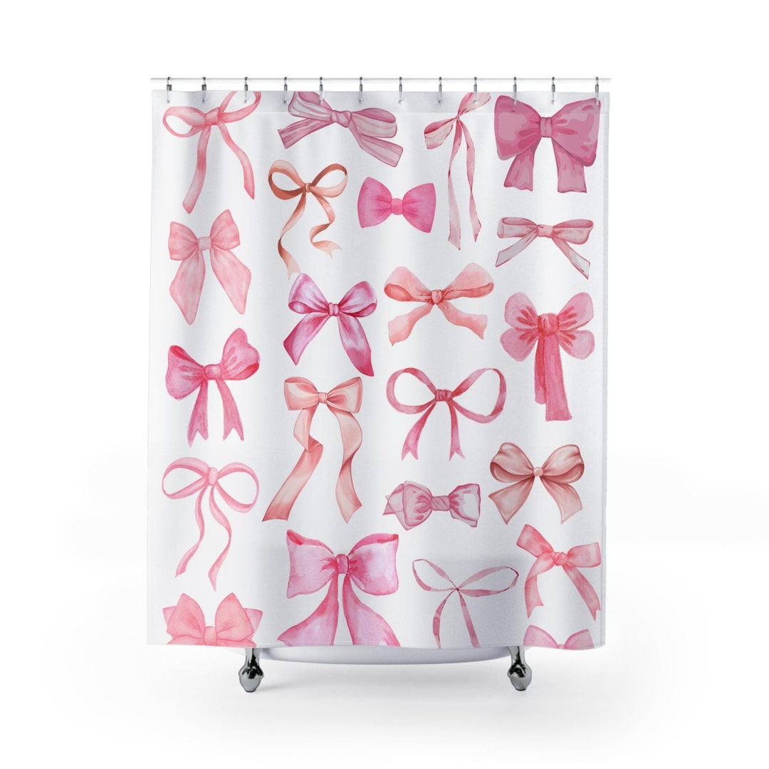 Bow Shower Curtain Etsy