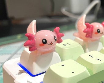 Uroczy klawisz 3D PBT Axolotl