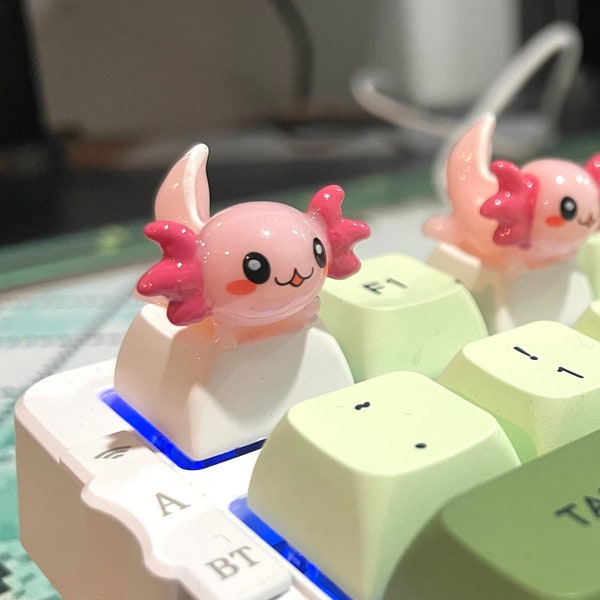 Cute Axolotl 3D PBT Keycap