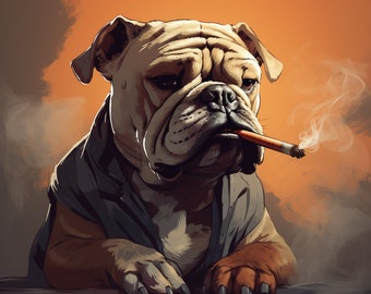 Rokende Bulldog