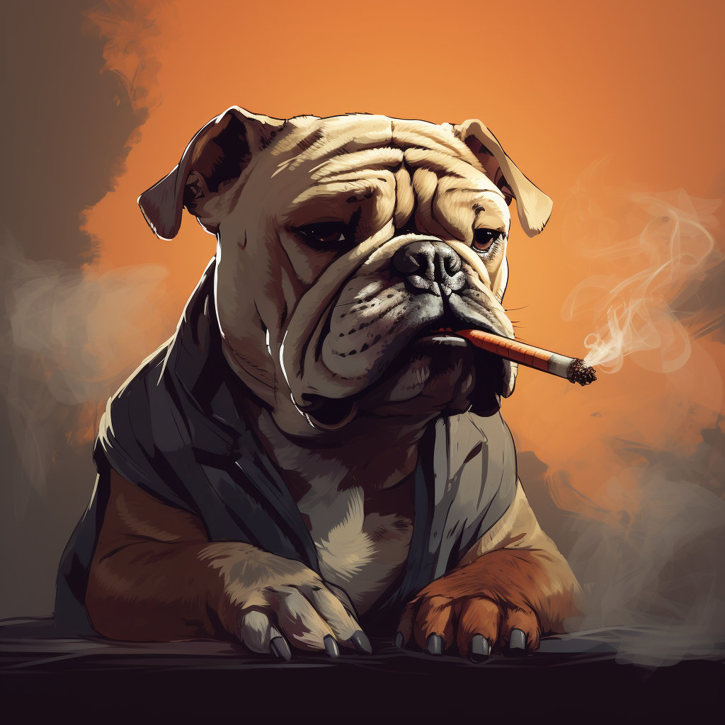 Smoking bulldogs France