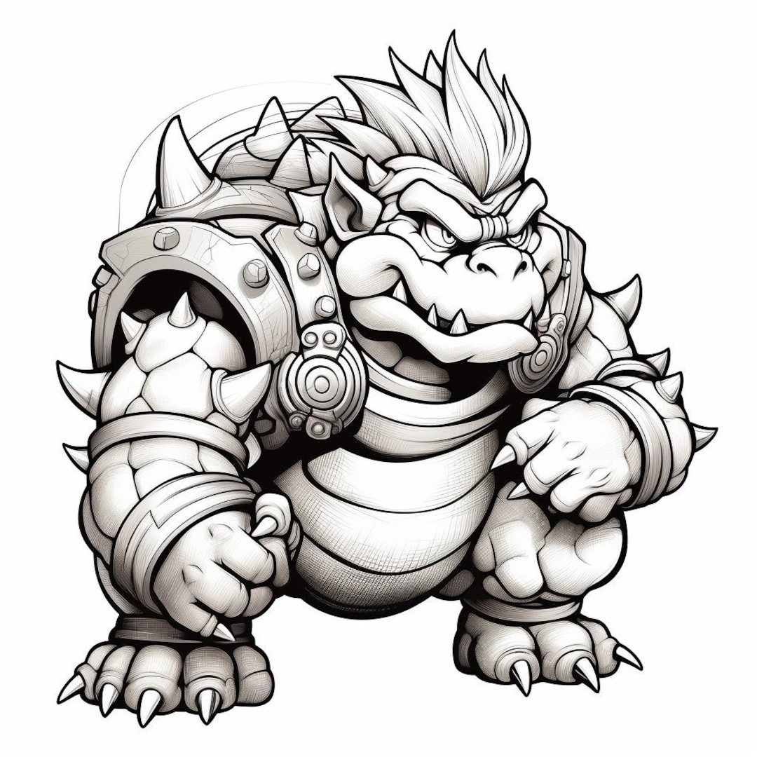 ausmalbilder bowser