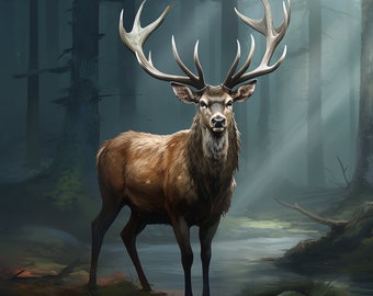 Wild Buck Deer