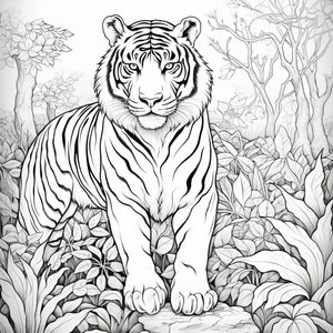 Tiger Coloring Page