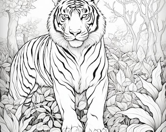 Tiger Coloring Page