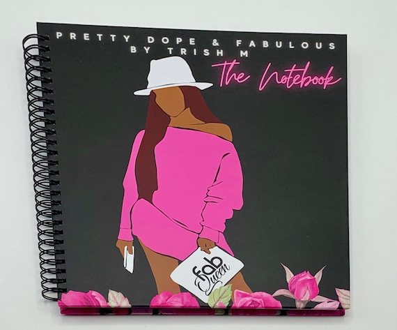 Black Girl Personalized Notebook, Black Owned Business, Black Queen, Black Girl Journal, Custom Planner, Spiral Notebook, Black Girl Magic,