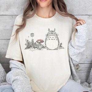 Totoro Bus Stop Ghibli Shirt, Anime Ghibli Sweatshirt, Anime Studio Ghibli Friends Shirt, Totoro Anime Gift Men and Women T-shirt