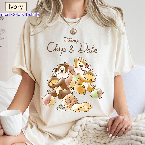 Disney Floral Chip And Dale Shirt, Vintage Chip and Dale Flower Shirt, Disney Family Vacation Shirt, Disney Couple Shirt, Floral Disney Tee