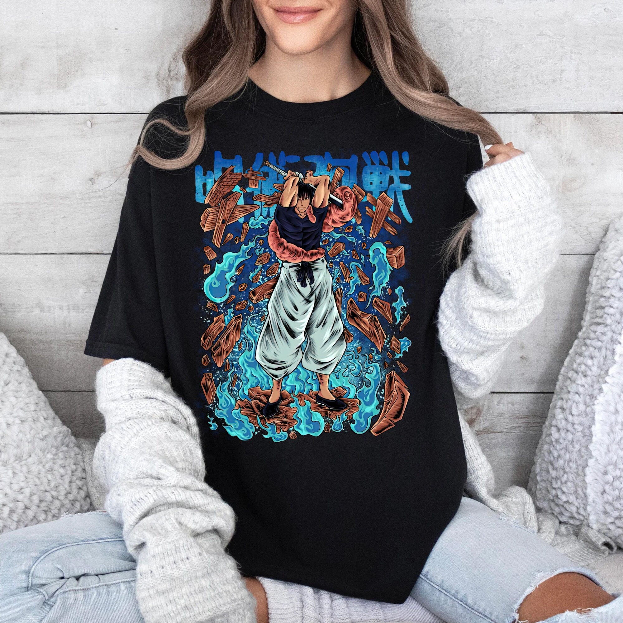 Undead Unluck Anime T Shirt Izumo Fuuko Kawaii Graphic Print Patchwork  Tshirt Men Women Long Sleeve Korean Style T-shirts