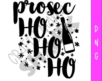 Prosecco Ho Ho Ho PNG