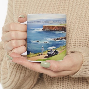 Golf Watercolor Ceramic 11oz. Mug