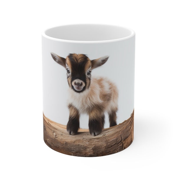 Goat Snuggle Ceramic 11oz. Mug
