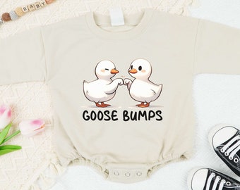 Goose Bumps Onesie, Silly Goose Shirt, Goose Baby Body Suit, Funny Onesie, Cute Silly Goose Toddler Sweater, Cute Kid's Shirt.