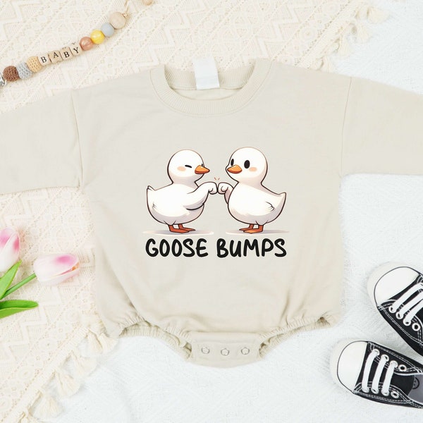Goose Bumps Onesie, Silly Goose Shirt, Goose Baby Body Suit, Funny Onesie, Cute Silly Goose Toddler Sweater, Cute Kid's Shirt.