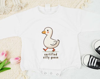 Certified Silly Goose Onesie, Silly Goose Shirt, Goose Baby Body Suit, Funny Onesie, Cute Silly Goose Toddler Sweater, Cute Kid's Shirt.
