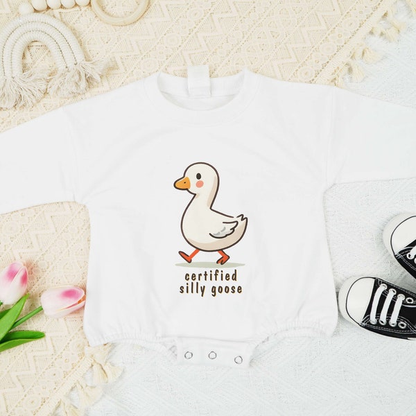 Certified Silly Goose Onesie, Silly Goose Shirt, Goose Baby Body Suit, Funny Onesie, Cute Silly Goose Toddler Sweater, Cute Kid's Shirt.