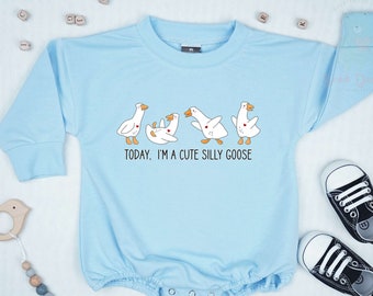 Silly Goose Onesie, Silly Goose Shirt, Goose Baby Body Suit, Funny Onesie, Funny Shirt, Cute Silly Goose Toddler Sweater, Cute Kid's Shirt.