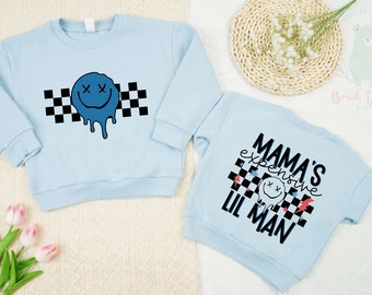 Mama's Lil Man Toddler And Romper, Mama's Little Man Bodysuit , Mama's Boy Shirt , Romper for Baby Boy, Baby Boy Outfit, Gift For Baby Boy