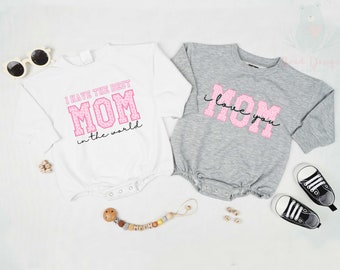 I Love My Mom Romper, I Have The Best Mom In The World Romper, Mother's Day Shirt, Mother's Day Romper, Cute Romper