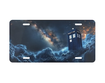 Doctor Who Tardis Time & Space Vanity Plate