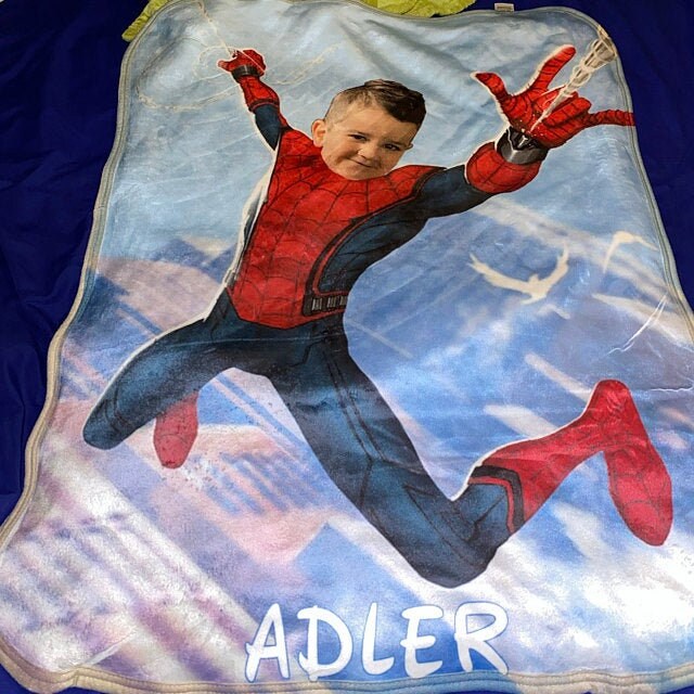 Custom Superhero Blanket for Kids Custom Blankets Etsy