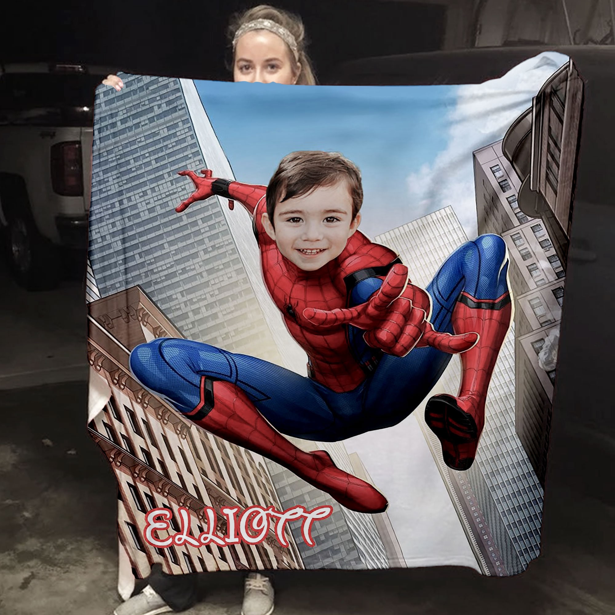 Custom Superhero Blanket for Kids Custom Blankets Etsy